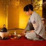 Tea Ceremony - woman siting inside room