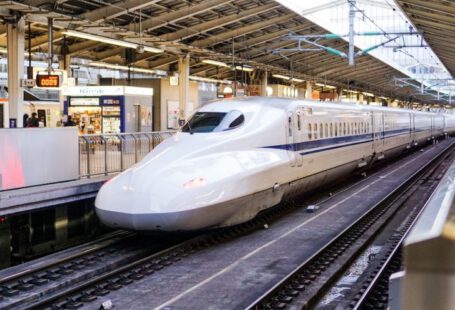 Japan Train - time lapse photography of white train