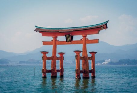 Japan Exports - red shrine in body of water